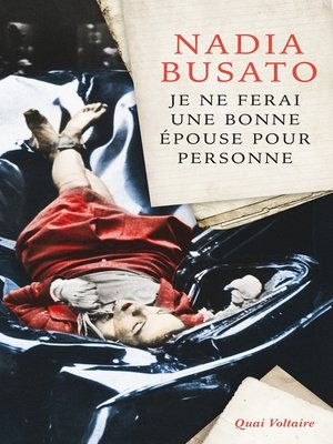 cover image of Je ne ferai une bonne épouse pour personne